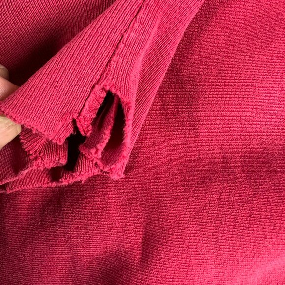 Y2K Steve Barry Indiana Hoosiers Sweatshirt Extra Large Red Distressed Crewneck - Picture 5 of 16